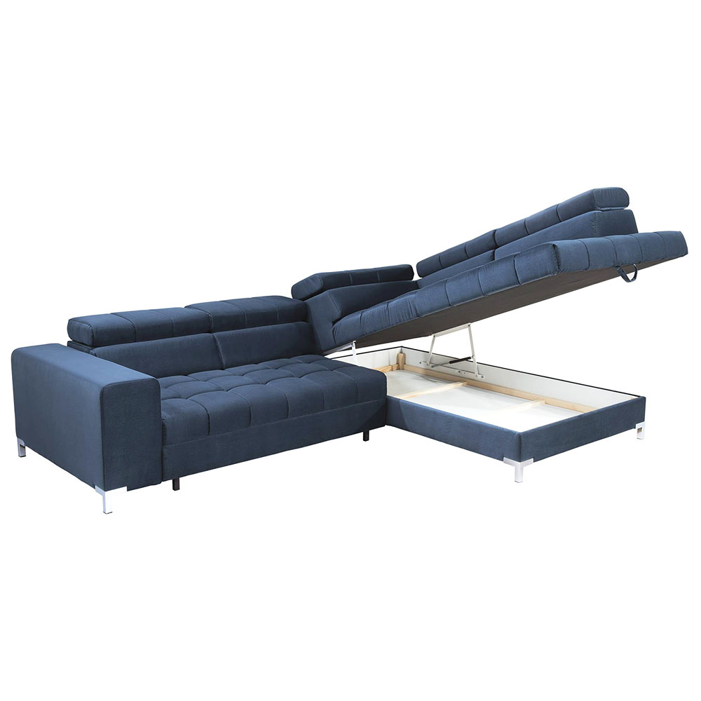 Sedací souprava ARTE | 284x200 cm | na každodenní spaní + úložný prostor | VÝBĚR TKANIN a NOŽIČEK