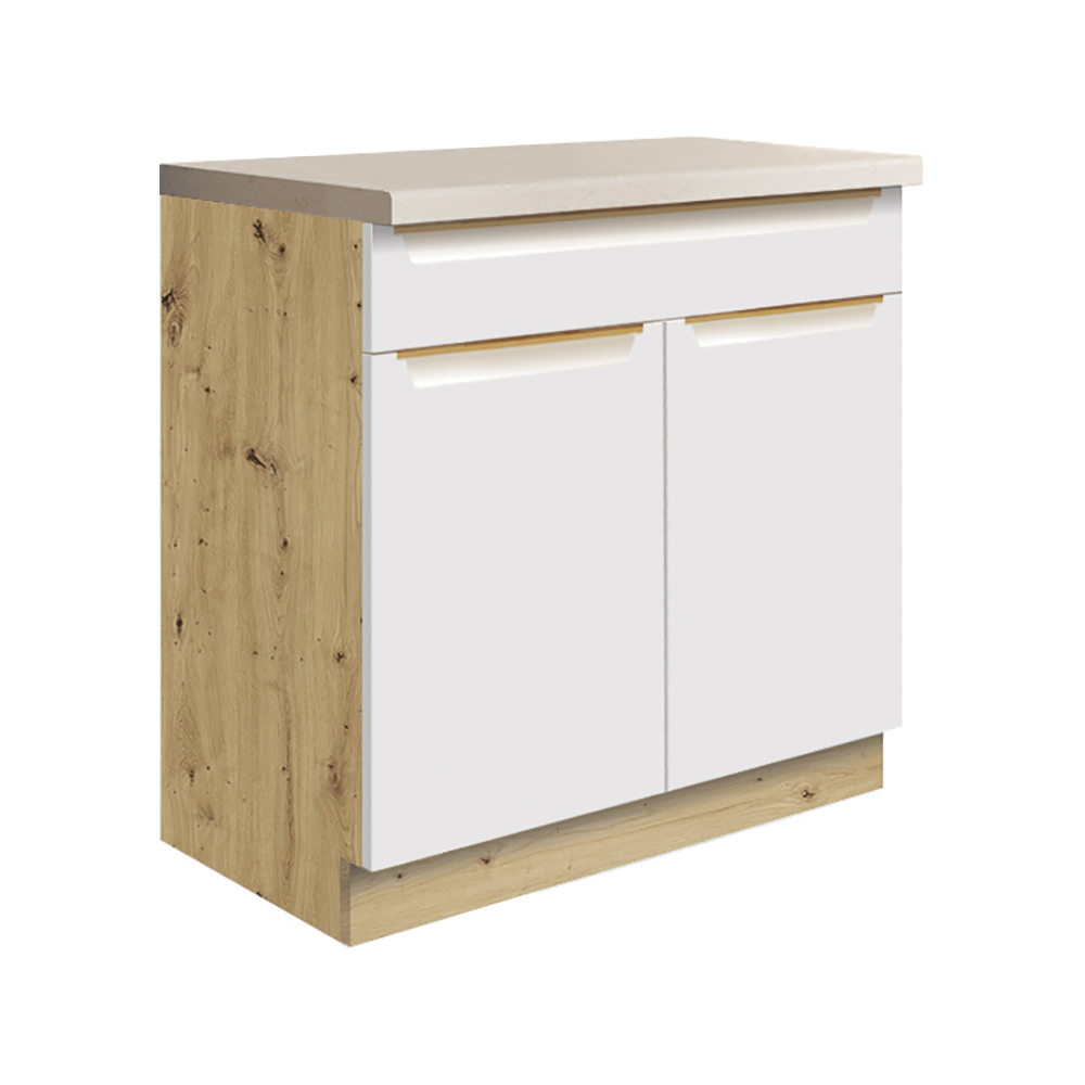 GLAMOUR b | dolní skříňka GLA-6D | 80 cm | bílá mat