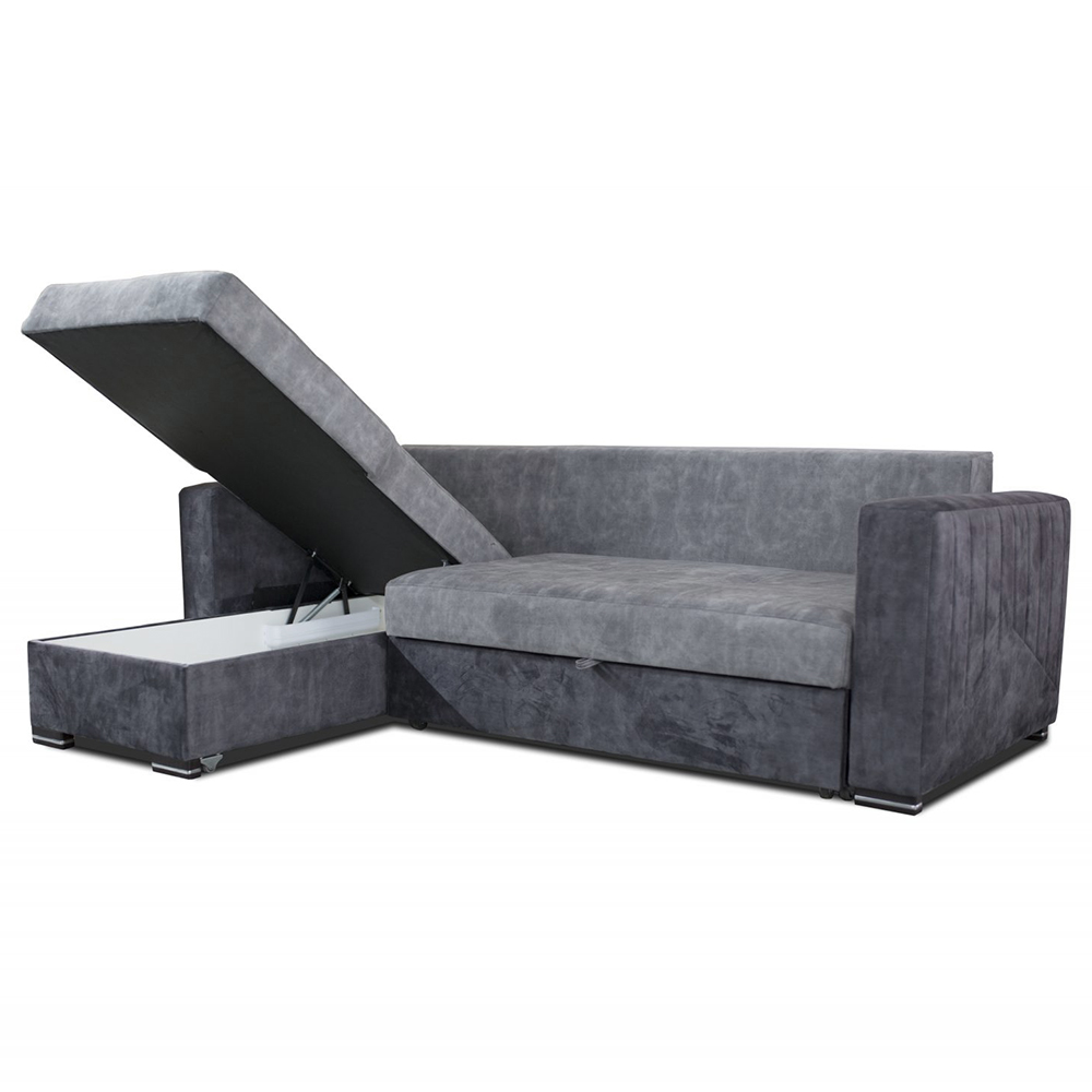 Sedací souprava TUNIS | levá | VELKÁ SPACÍ PLOCHA až 206x203 cm | VÝBĚR TKANIN