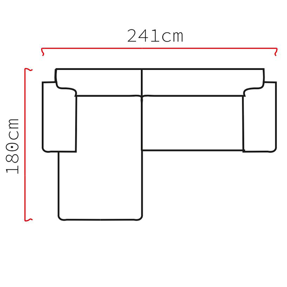 Sedací souprava TUNIS | levá | VELKÁ SPACÍ PLOCHA až 206x203 cm | VÝBĚR TKANIN