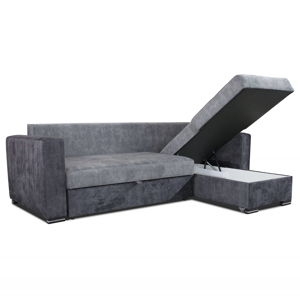 Sedací souprava TUNIS | pravá | VELKÁ SPACÍ PLOCHA až 206x203 cm | VÝBĚR TKANIN