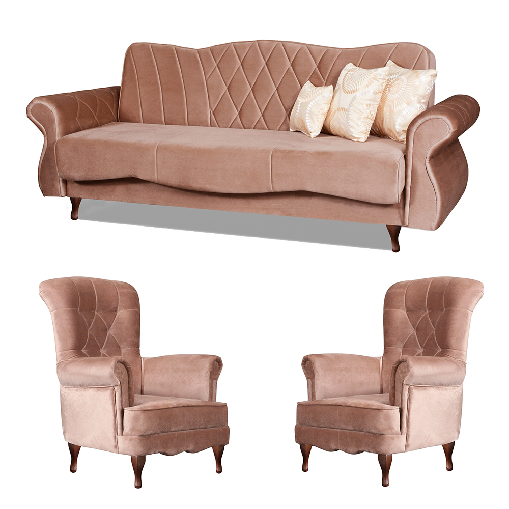 Sedací sestava PANAMA 3+1+1 | rozkládací + úložný prostor | VÝBĚR TKANIN