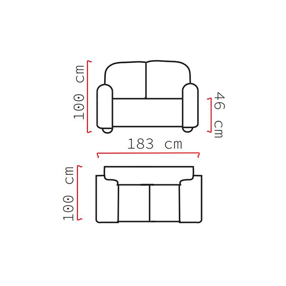Pohovka PANAMA 2 | rozkládací + úložný prostor | VÝBĚR TKANIN