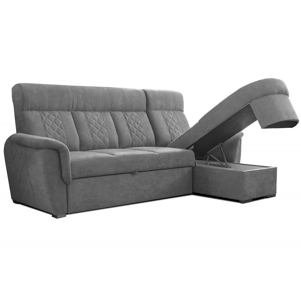 Sedací souprava BOSTON | pravá | EXTRA VYSOKÝ sedák a záda | hnědá S POVRCHOVOU ÚPRAVOU