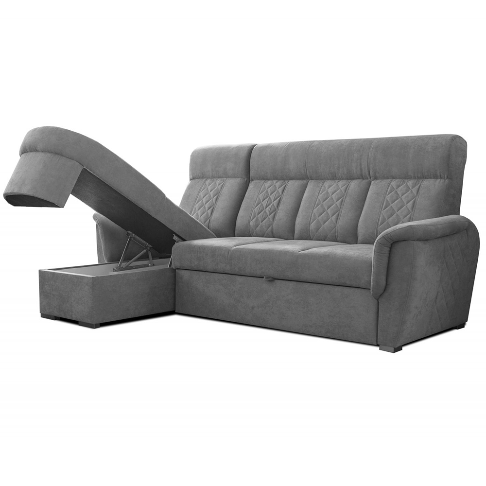 Sedací souprava BOSTON | levá | EXTRA VYSOKÝ sedák a záda | červená S POVRCHOVOU ÚPRAVOU