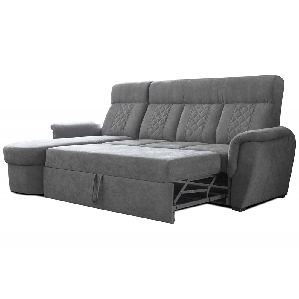 Sedací souprava BOSTON | levá | EXTRA VYSOKÝ sedák a záda | světle šedá S POVRCHOVOU ÚPRAVOU