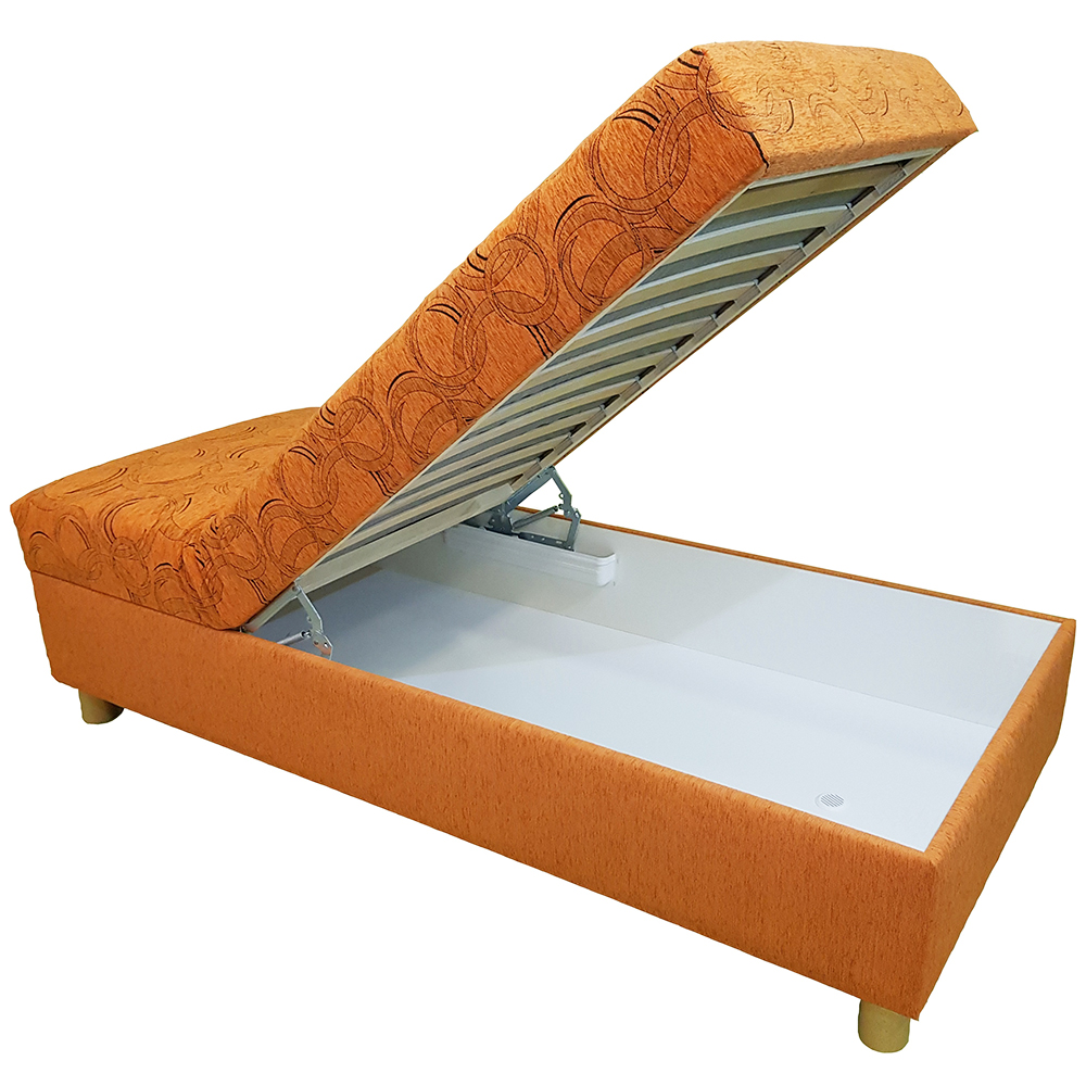 Jednolůžko DAVID | 90x200 cm | polohovací | VÝBĚR POTAHU A MATRACE | výroba v ČR