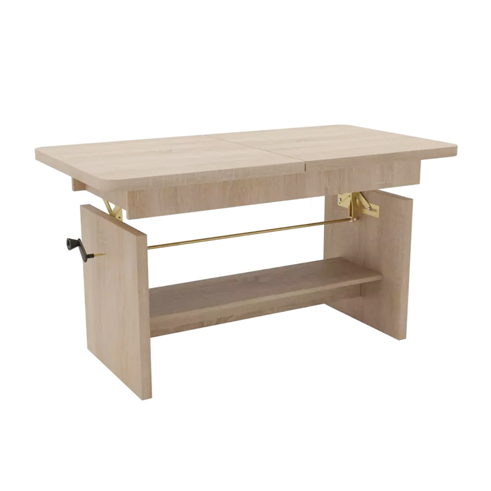 Konferenční stolek JANEK 2v1 | rozkládací 116-156 cm | sonoma