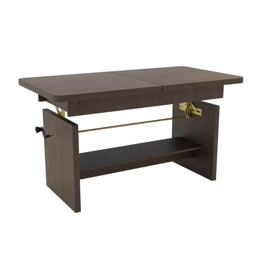 Konferenční stolek JANEK 2v1 | rozkládací 116-156 cm | jasan tmavý