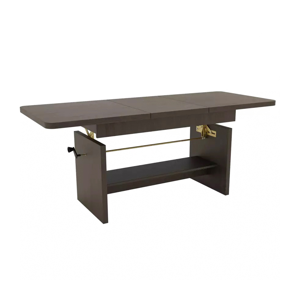 Konferenční stolek JANEK 2v1 | rozkládací 116-156 cm | jasan tmavý