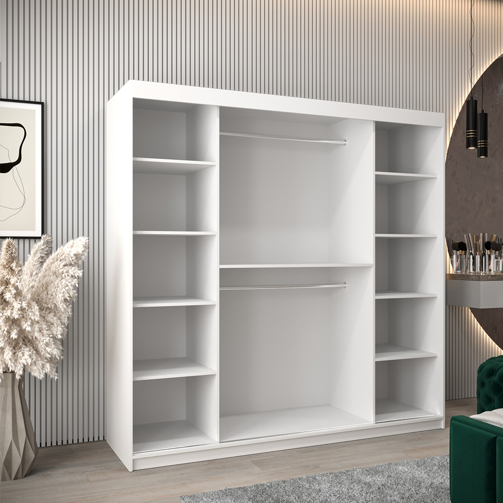 Šatní skříň Tokyo 1 | 200 cm | bílá/artisan