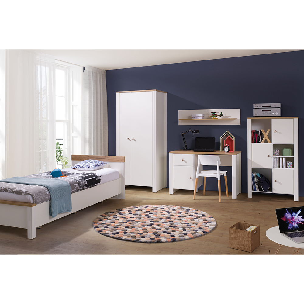 BERG | TV stolek 15 | 112 cm | krémová/dub zlatý