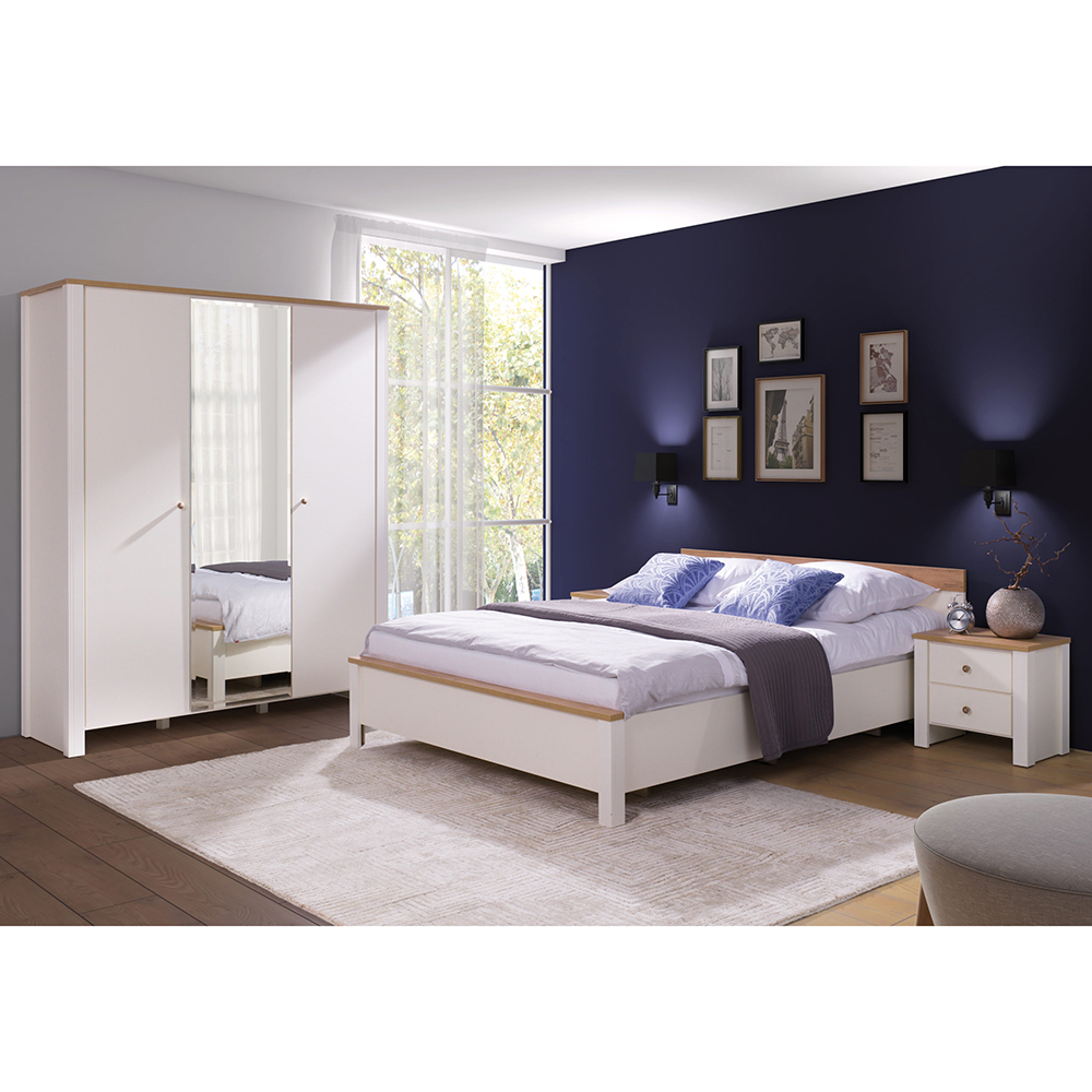 BERG | TV stolek 15 | 112 cm | krémová/dub zlatý