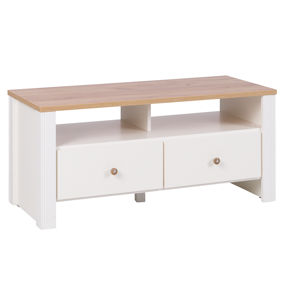 BERG | TV stolek 15 | 112 cm | krémová/dub zlatý