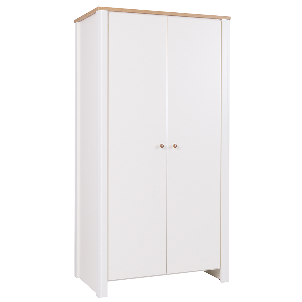 BERG | šatní skříň 10 | 105 cm | krémová/dub zlatý