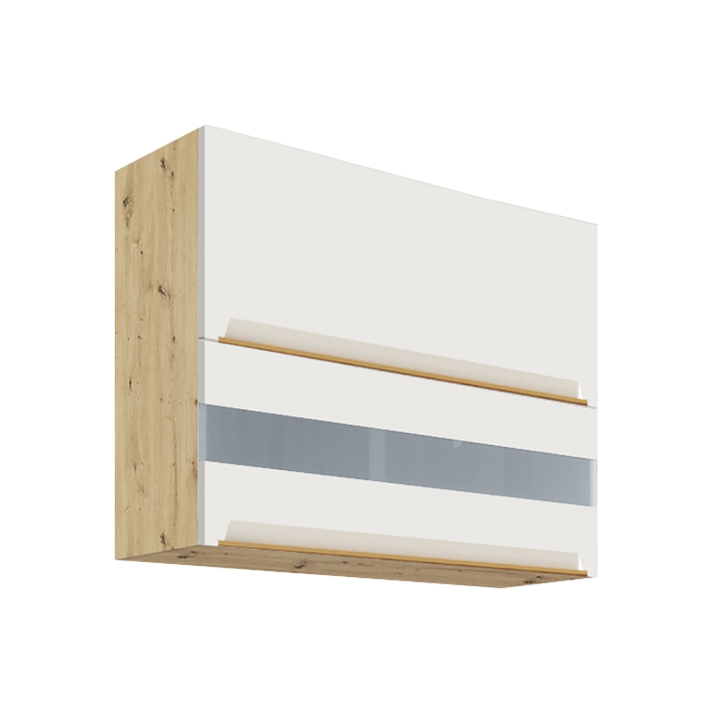 GLAMOUR b | horní skříňka výklopná GLA-42G | 90 cm | bílá mat