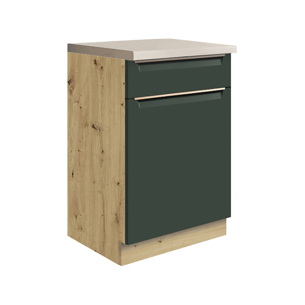 GLAMOUR z | dolní skříňka GLA-4D | 50 cm | zelená mat