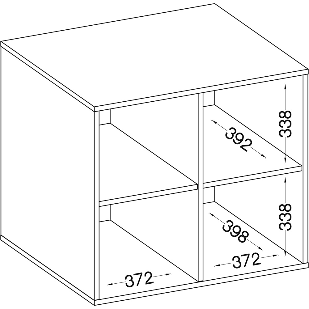 MELTA | závěsný horní regál AR103 | 79,9 cm | artisan