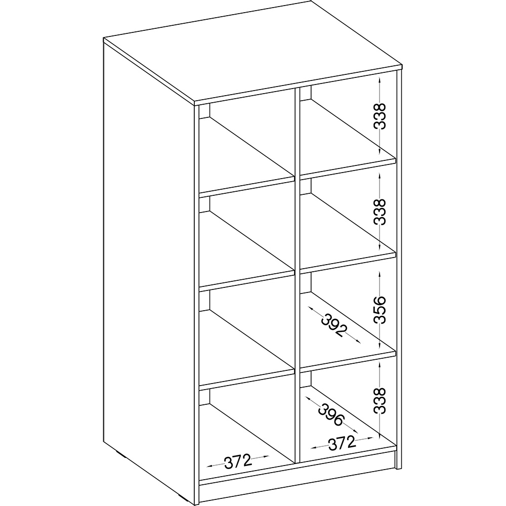 MELTA | regál knihovna AR106 | 79,9 cm | artisan