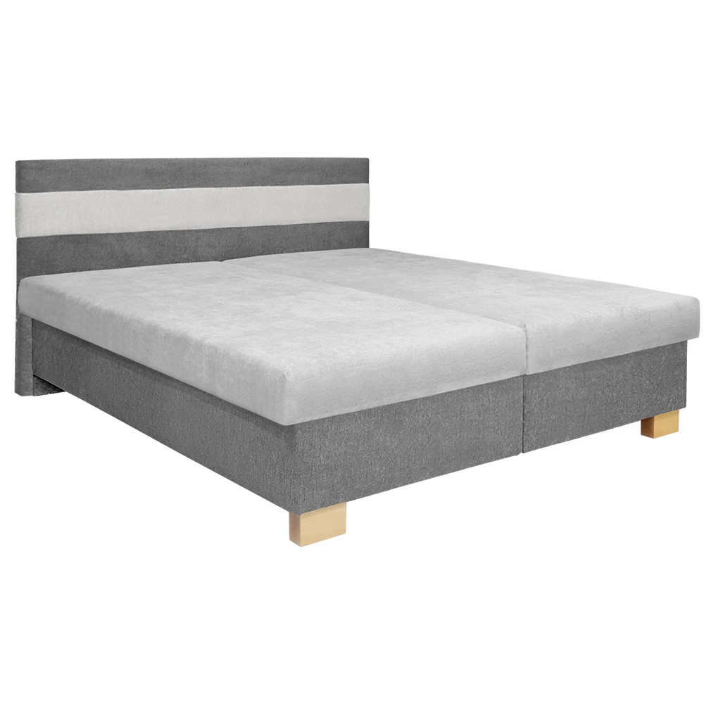 Dvoulůžko LINDA | 160x200 cm | pevný rošt | VÝBĚR POTAHU A MATRACE | z ČR