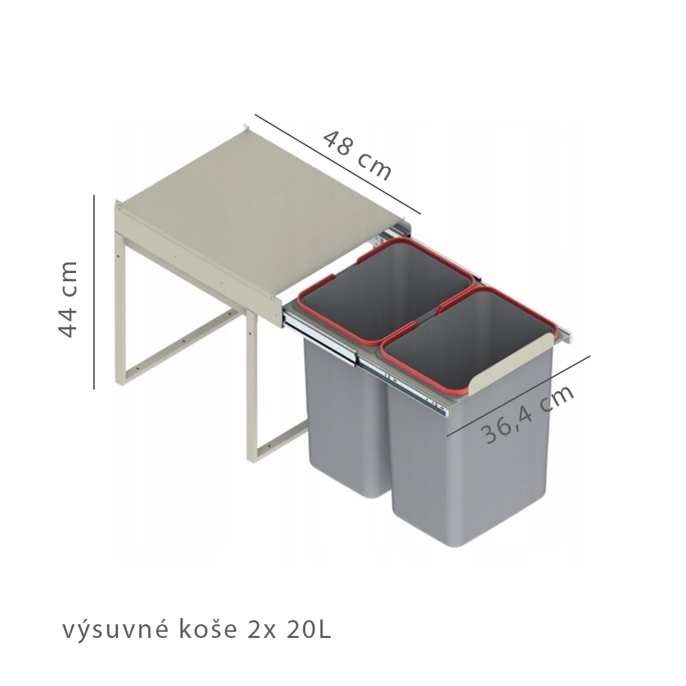 EKO WHITE | dolní skříňka 80ZL 2F na dřez | 80 cm | bílá mat