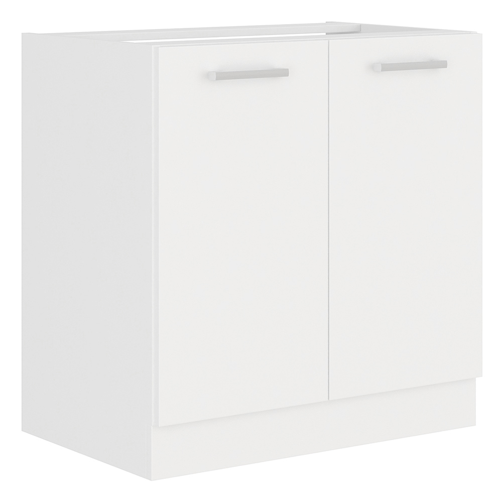 EKO WHITE | dolní skřínka 80D 2F s policí | 80 cm | bílá mat