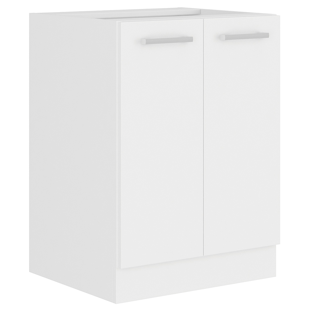 EKO WHITE | dolní skřínka 60D 2F s policí | 60 cm | bílá mat