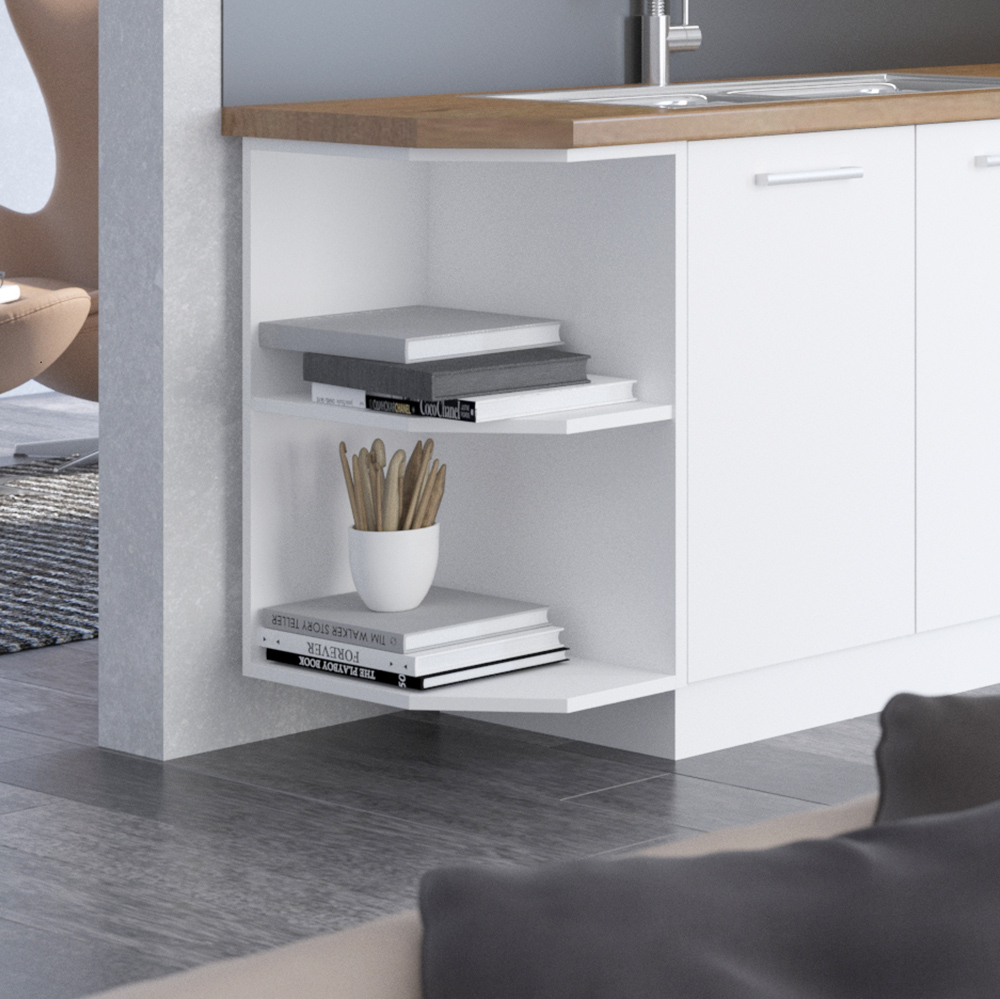 EKO WHITE | dolní regál 30D ZAK | 30 cm | bílá mat