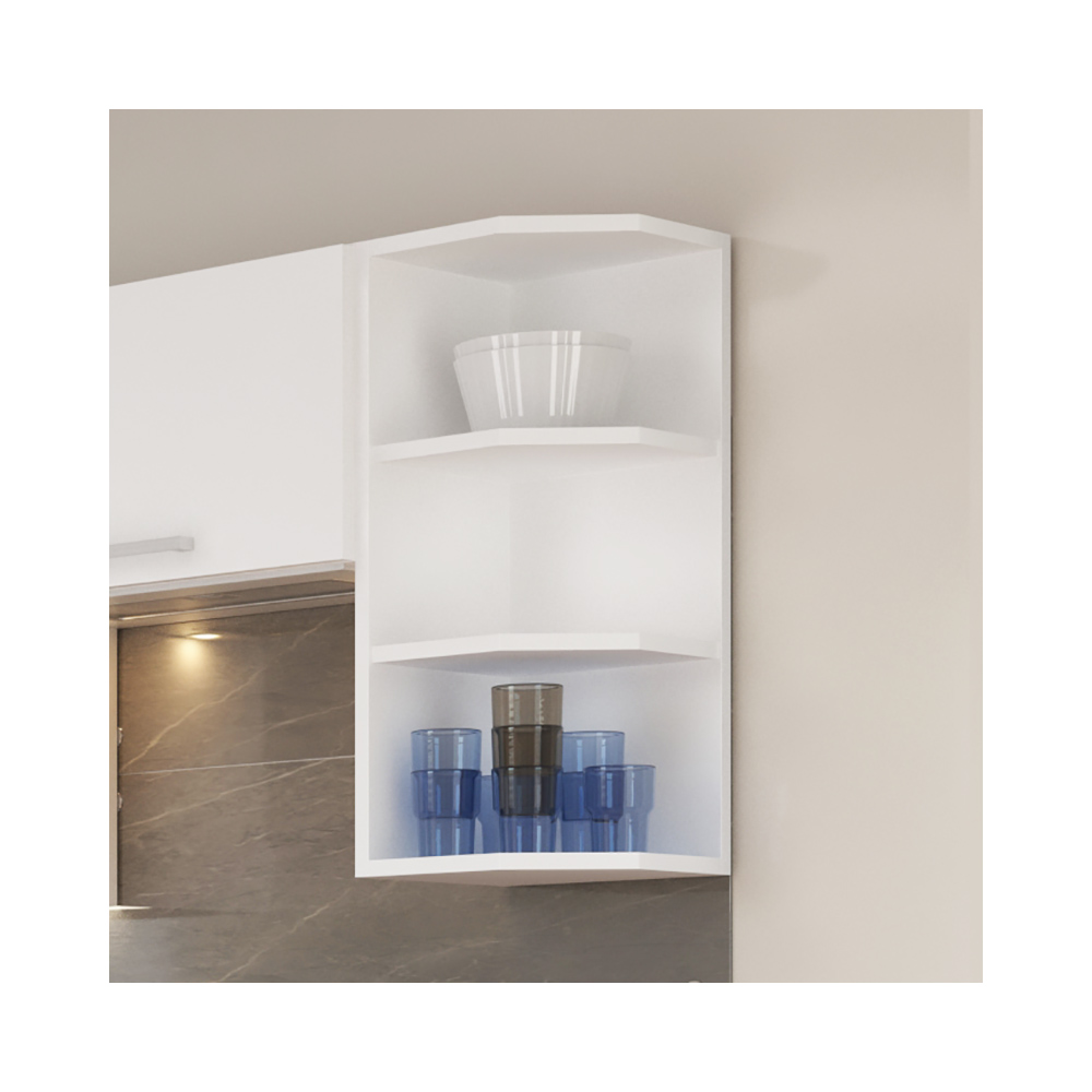 EKO WHITE | horní regál 30G-72 ZAK | 30 cm | bílá mat