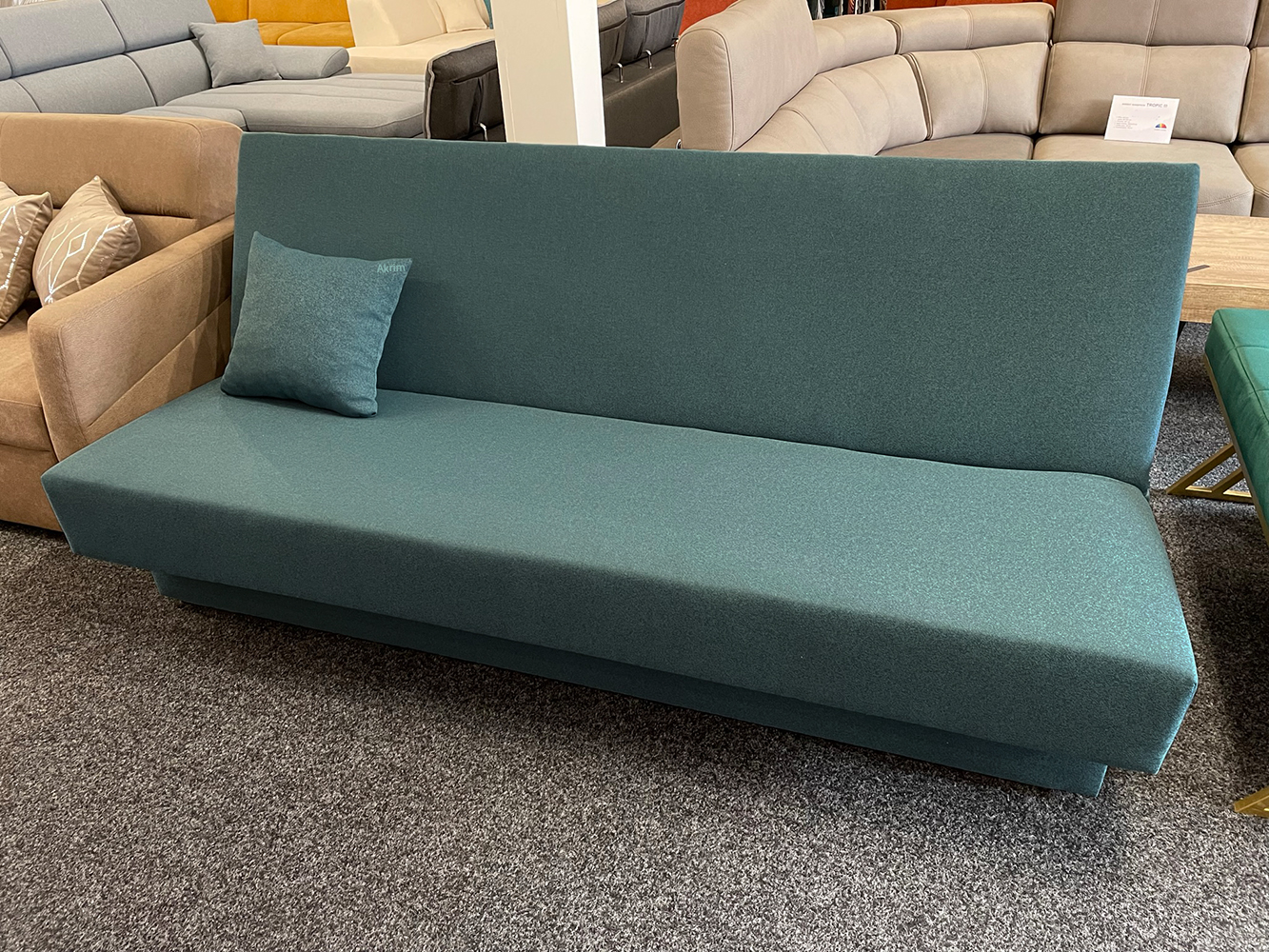 Pohovka POKO | 200 cm | Tatum 277 tyrkysová | VÝPRODEJ Z PRODEJNY