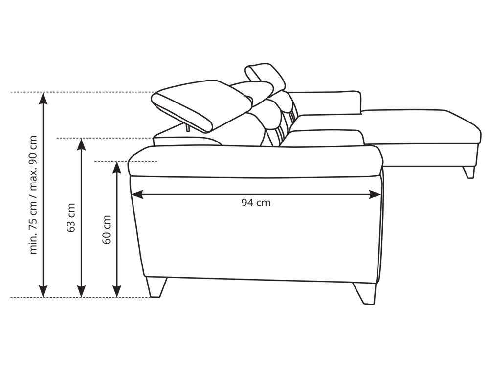 Sedací souprava Riva - LEVÁ - element 6 | VÝPRODEJ Z PRODEJNY