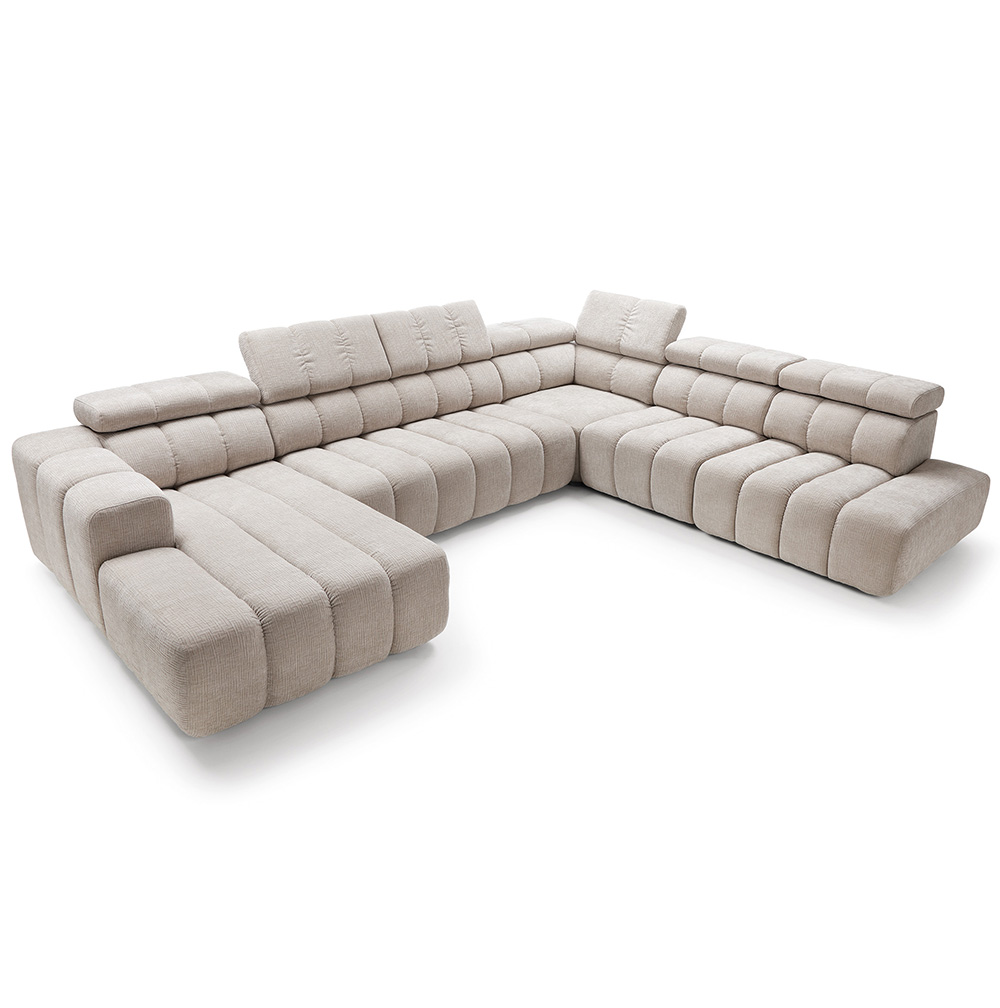 Sedací souprava ZURICH U | 188x367x294 cm | rozkládací + bez úložného prostoru | VÝBĚR TKANIN