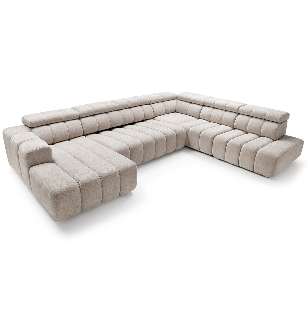 Sedací souprava ZURICH U | 188x367x294 cm | rozkládací + bez úložného prostoru | VÝBĚR TKANIN