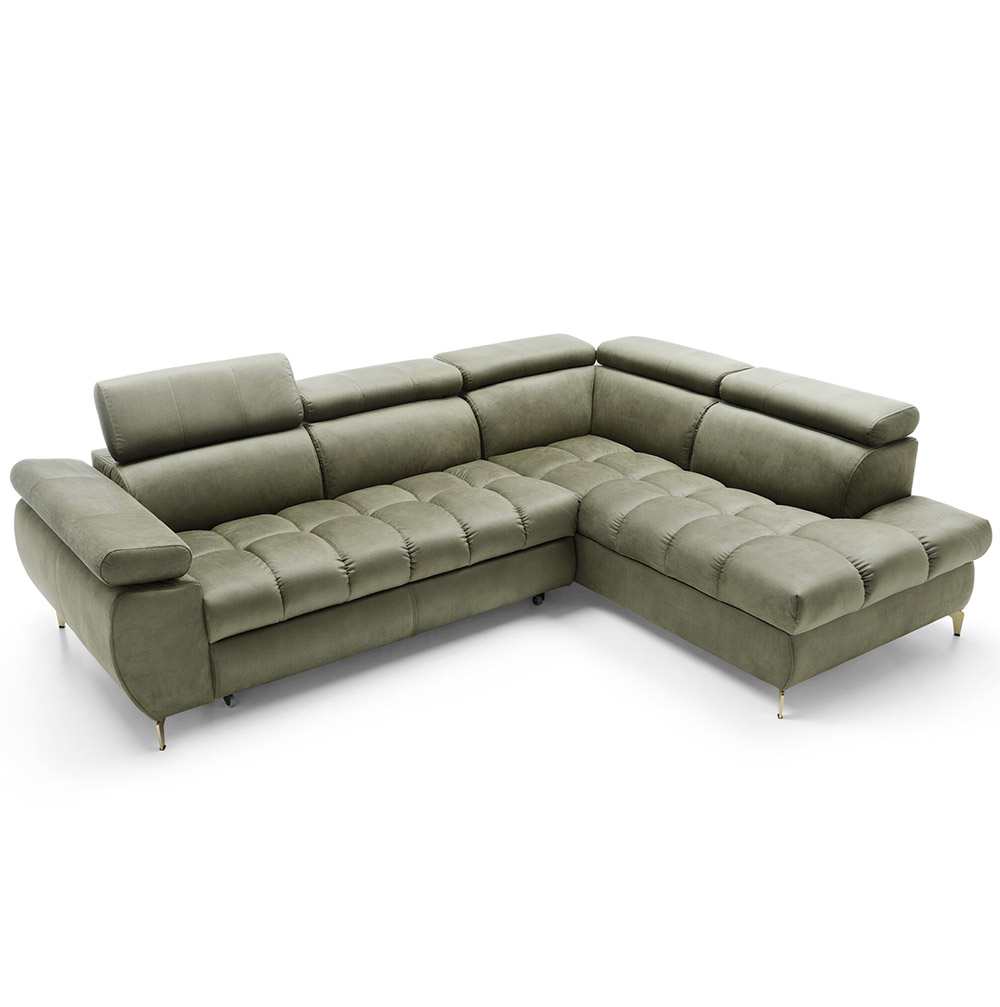 Sedací souprava LUGANO II | 272x202 | rozkládací + úložný prostor | VÝBĚR TKANIN a NOŽIČEK