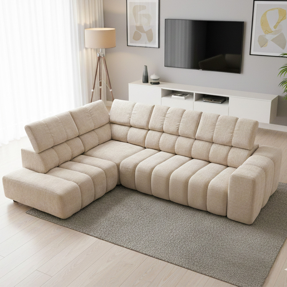 Sedací souprava ZURICH L | 219x292 cm | nerozkládací + bez úložného prostoru | VÝBĚR TKANIN