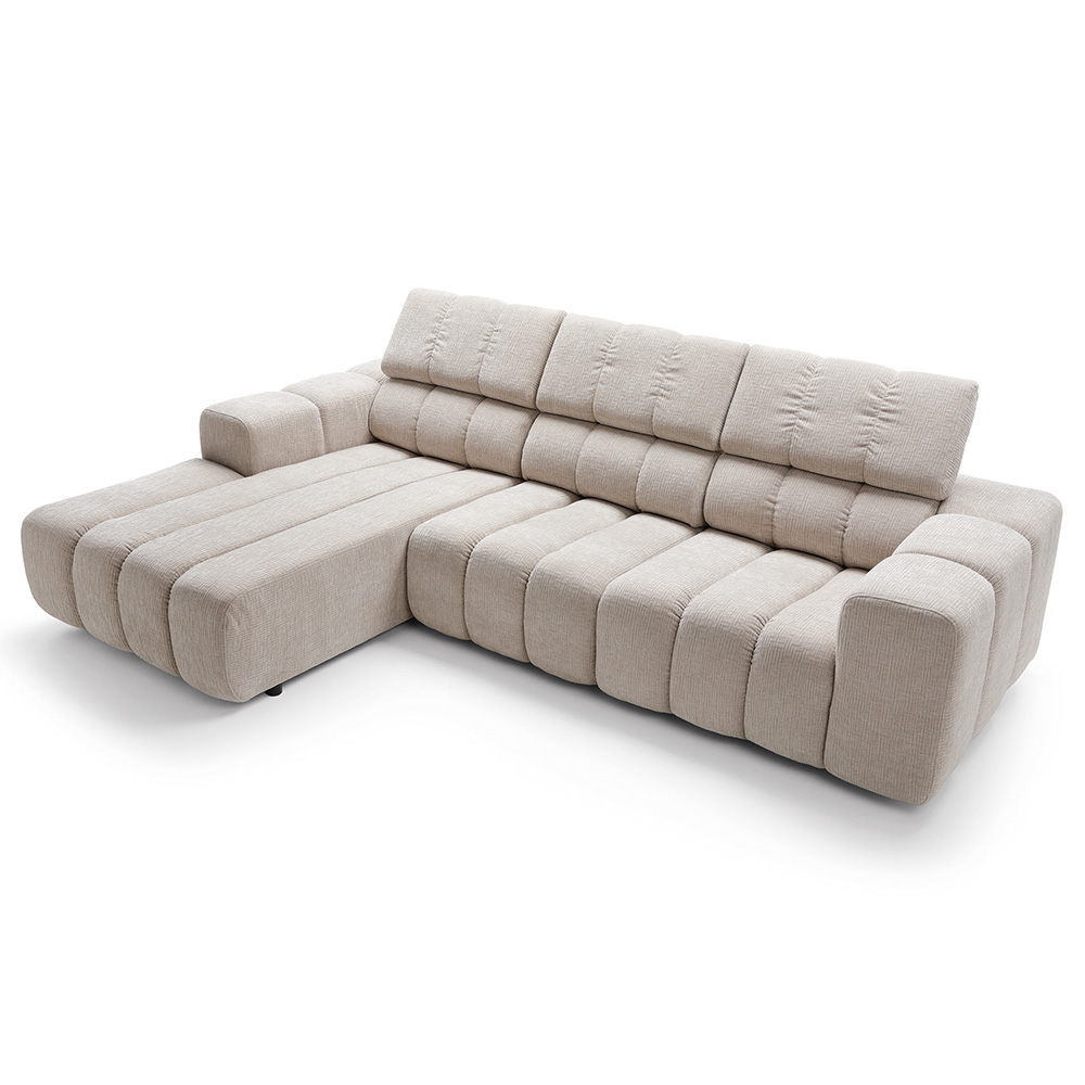 ZURICH LL | levý otoman | bez úložného prostoru | 107x188 cm | VÝBĚR TKANIN