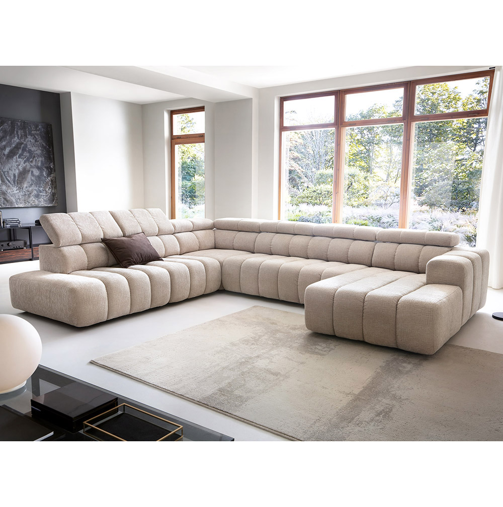 ZURICH LR | pravý otoman | bez úložného prostoru | 107x188 cm | VÝBĚR TKANIN