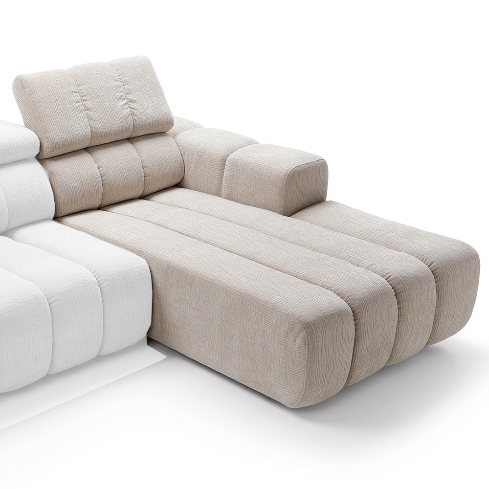 ZURICH LR | pravý otoman | bez úložného prostoru | 107x188 cm | VÝBĚR TKANIN