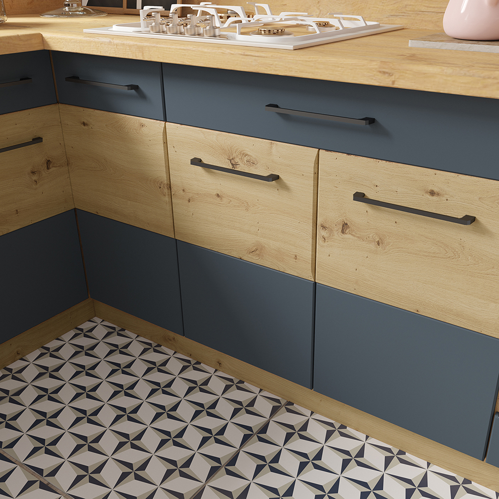 INFINITY s | dolní skříňka 7D | 90 cm | artisan/šedá mat