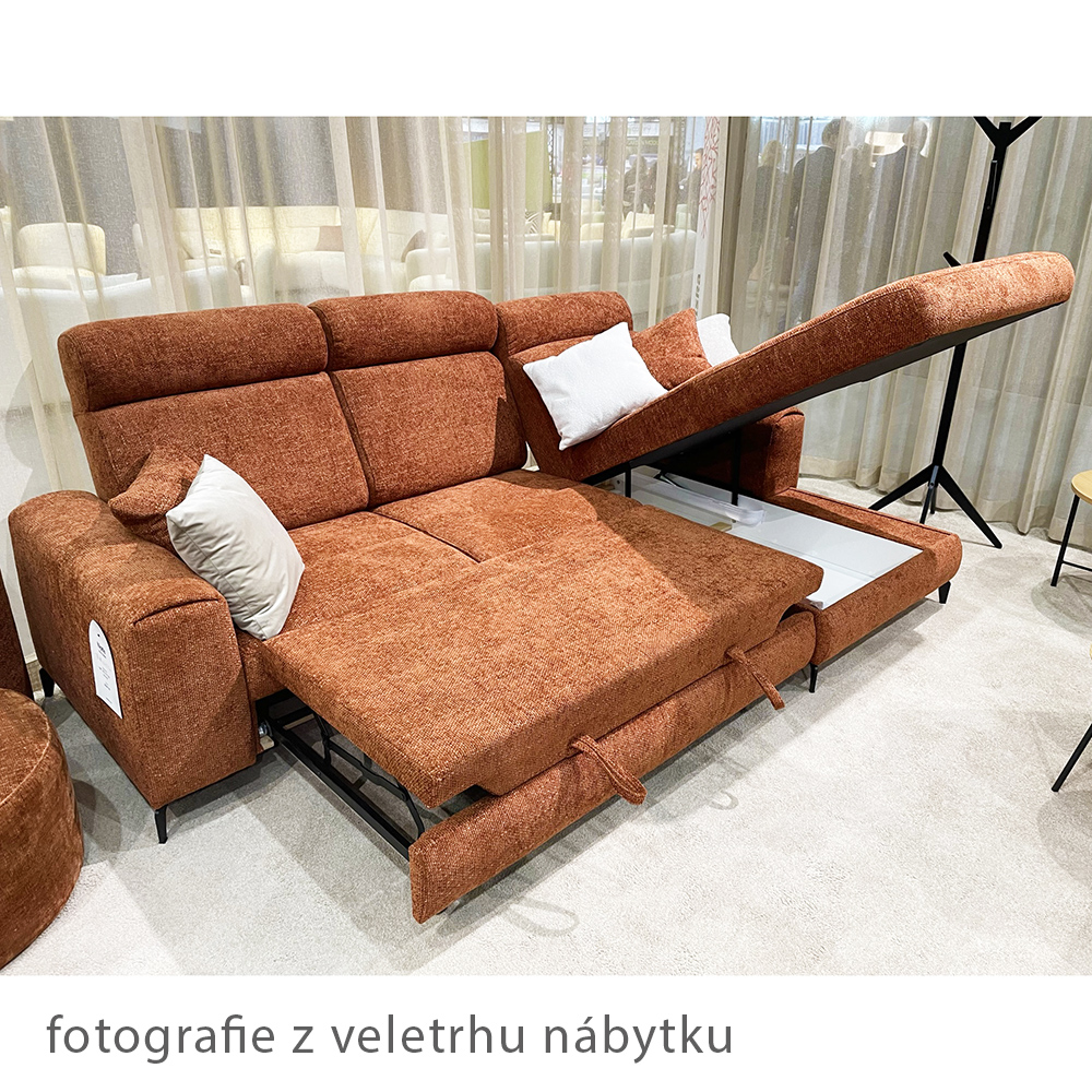 Sedací souprava NOTE | 268x174 | rozkládací + úložný prostor | VÝBĚR TKANIN
