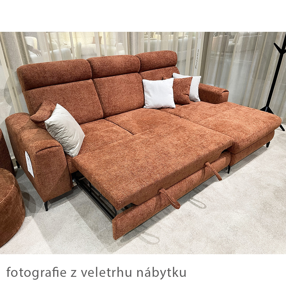Sedací souprava NOTE | 268x174 | rozkládací + úložný prostor | VÝBĚR TKANIN