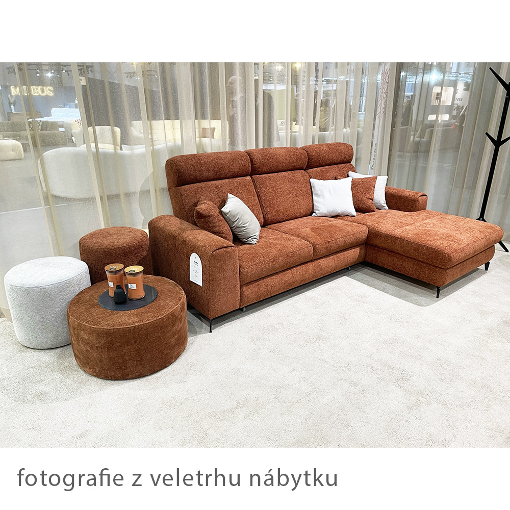 Sedací souprava NOTE | 268x174 | rozkládací + úložný prostor | VÝBĚR TKANIN