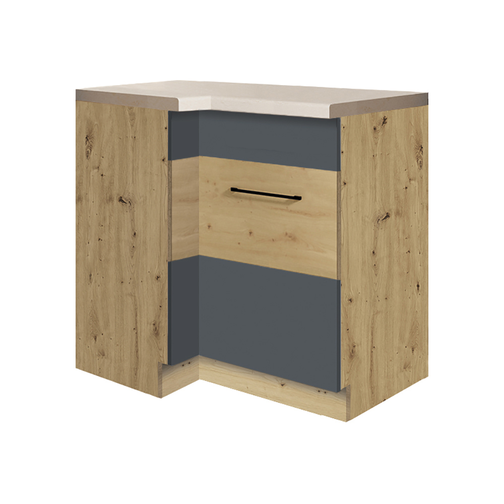 INFINITY s | dolní skříňka 14D P | 70x100 cm | artisan/šedá mat