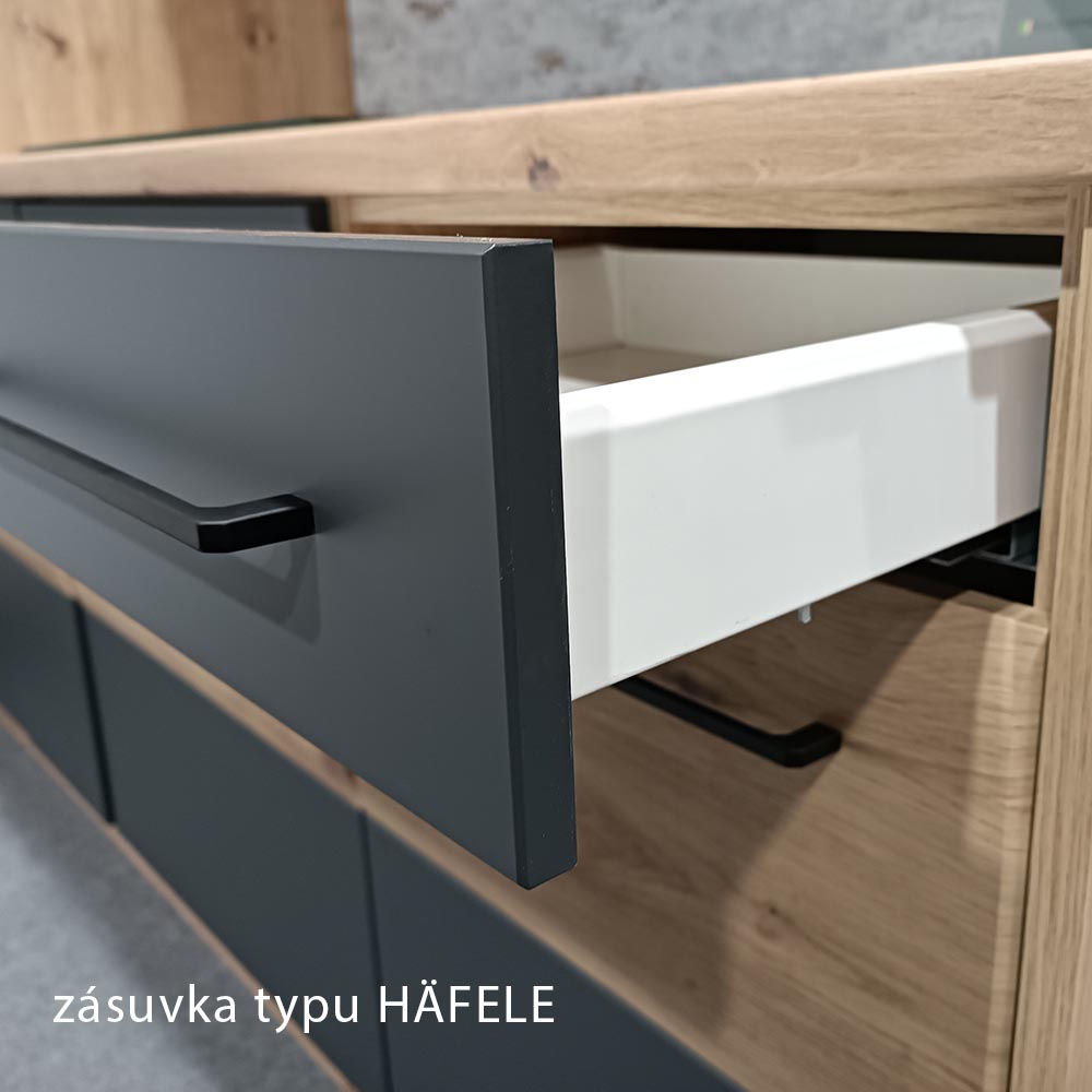 INFINITY s | dolní skříňka 17D na vestavnou troubu | 60 cm | artisan/šedá mat