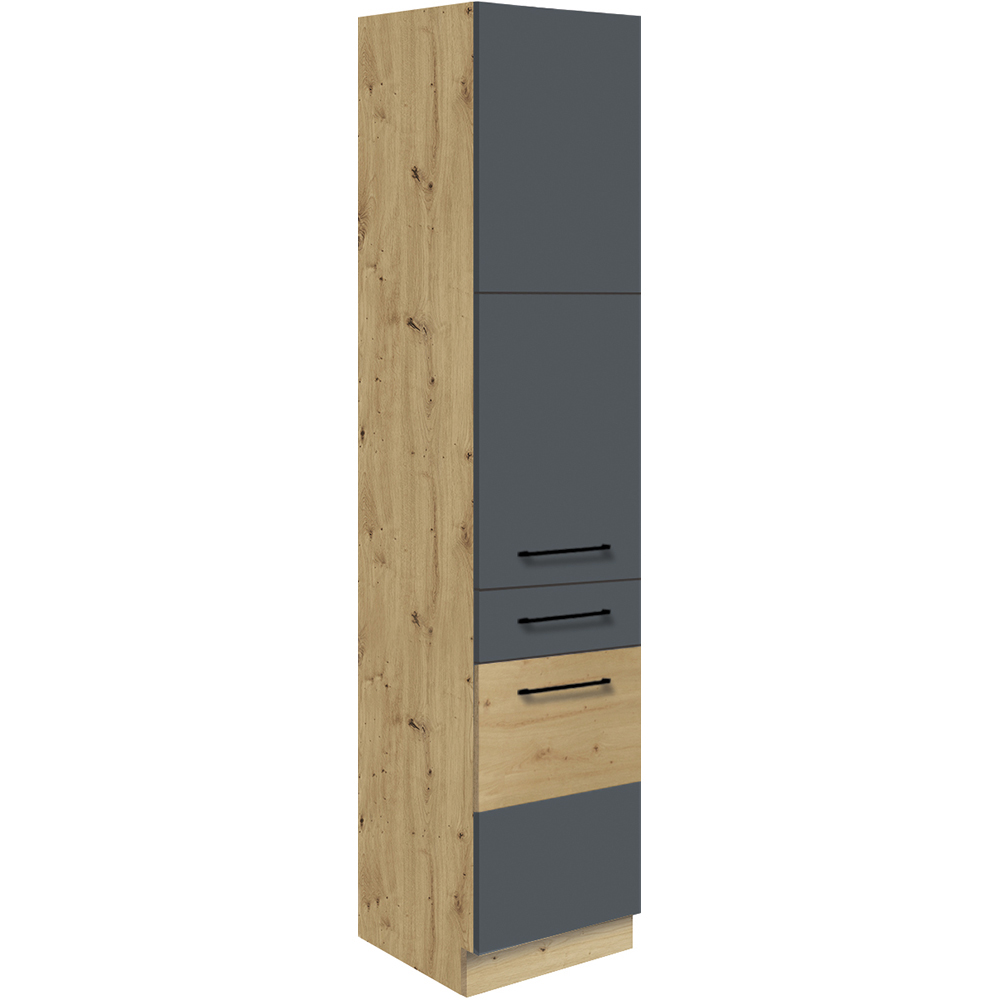 INFINITY s | vysoká skříňka 19D potravinová | 40 cm | artisan/šedá mat