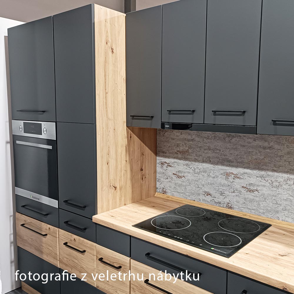 INFINITY s | horní skříňka 48G výklopná | 80 cm | artisan/šedá mat