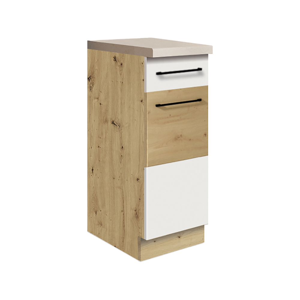 INFINITY b | dolní skříňka 1D | 30 cm | artisan/bílá lesk | VÝBĚR KOVÁNÍ