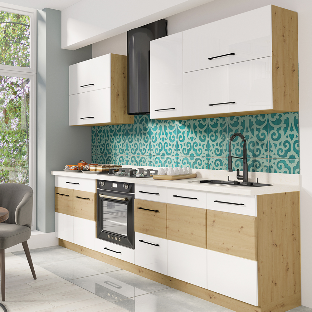 INFINITY b | horní skříňka 30G | 30 cm | artisan/bílá lesk