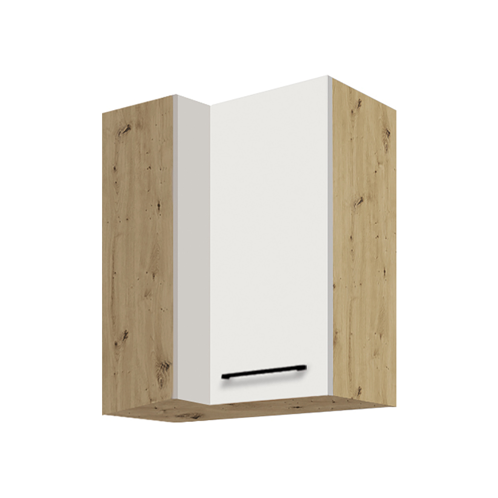 INFINITY b | horní skříňka 45G P rohová | 70x40 cm | artisan/bílá lesk