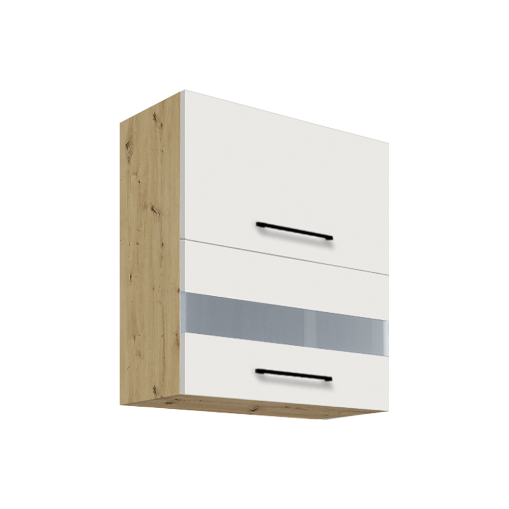 INFINITY b | horní skříňka 40G výklopná | 60 cm | artisan/bílá lesk | VÝBĚR KOVÁNÍ